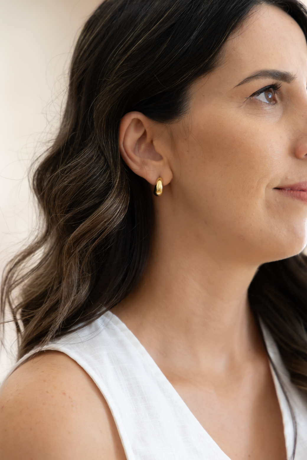 Zafino Amore Hoop Earrings Gold