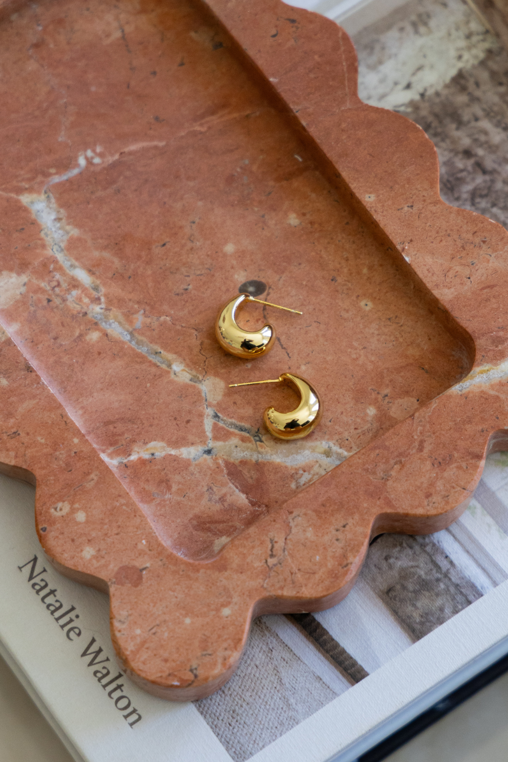Zafino Amore Hoop Earrings Gold
