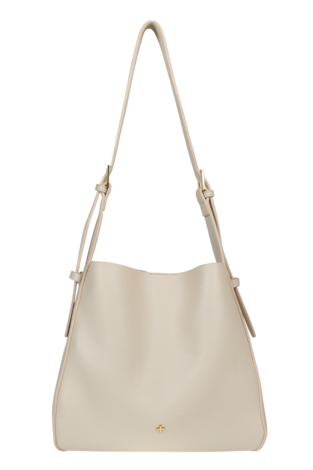 Peta Jain Otto Slouch Bucket Bag Beige Orange Sherbet Boutique