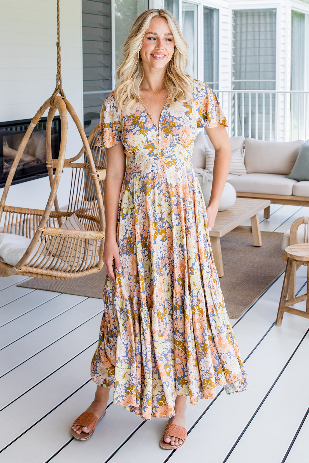 Floral maxi top dress boutique