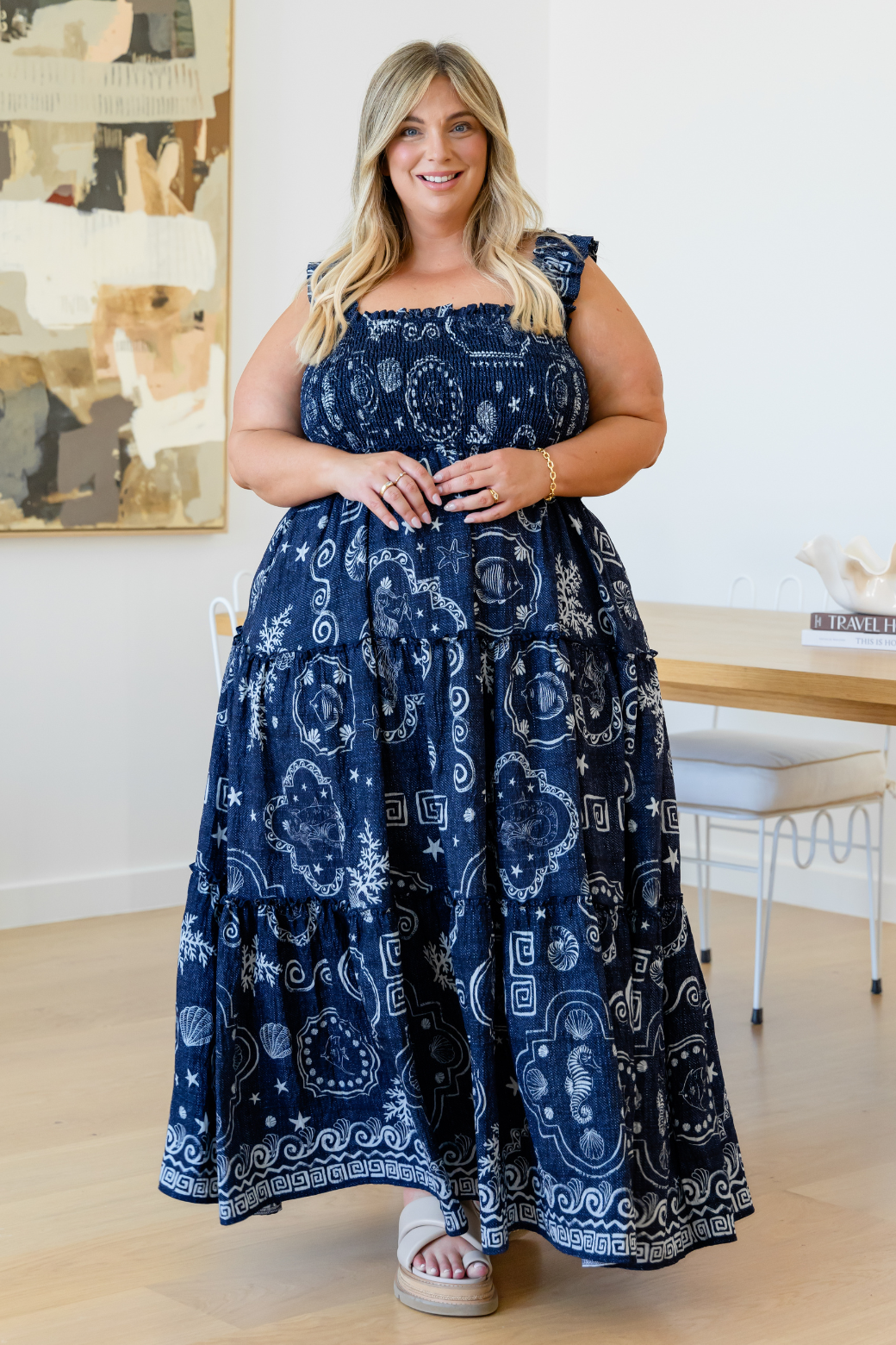 Darcey Maxi Dress Midnight Mermaid – Orange Sherbet Boutique
