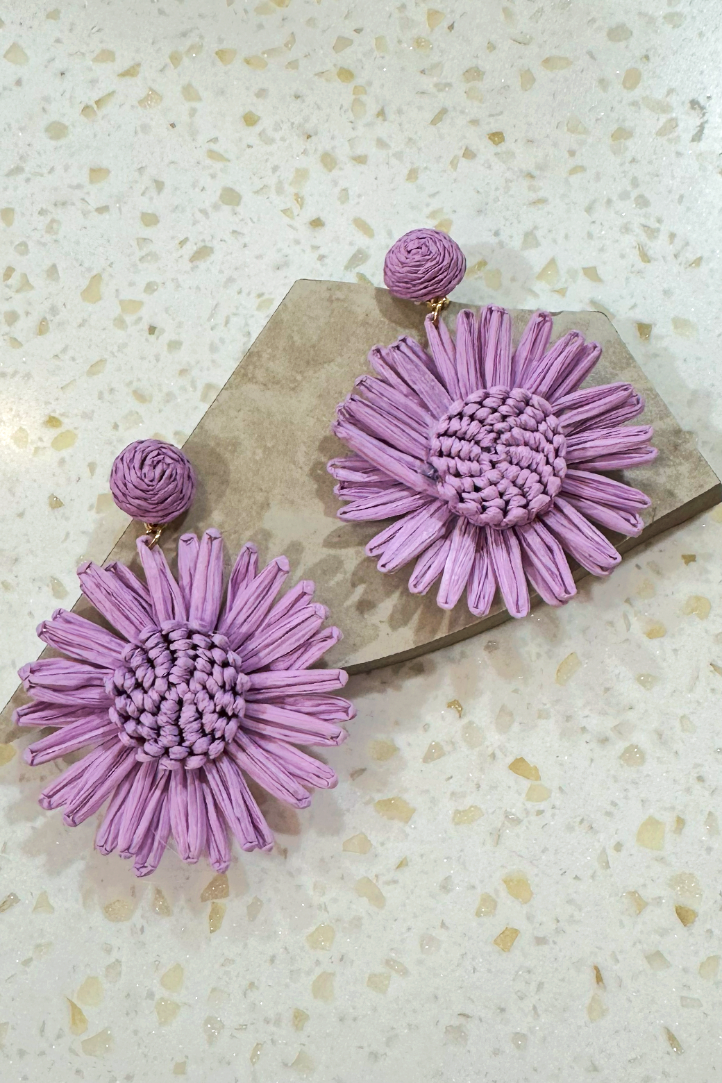 Lavender flower hotsell earrings