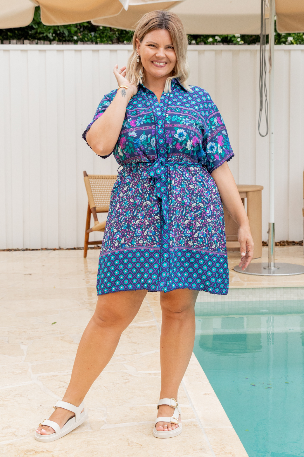 Lucca Dress Midnight Boho Print