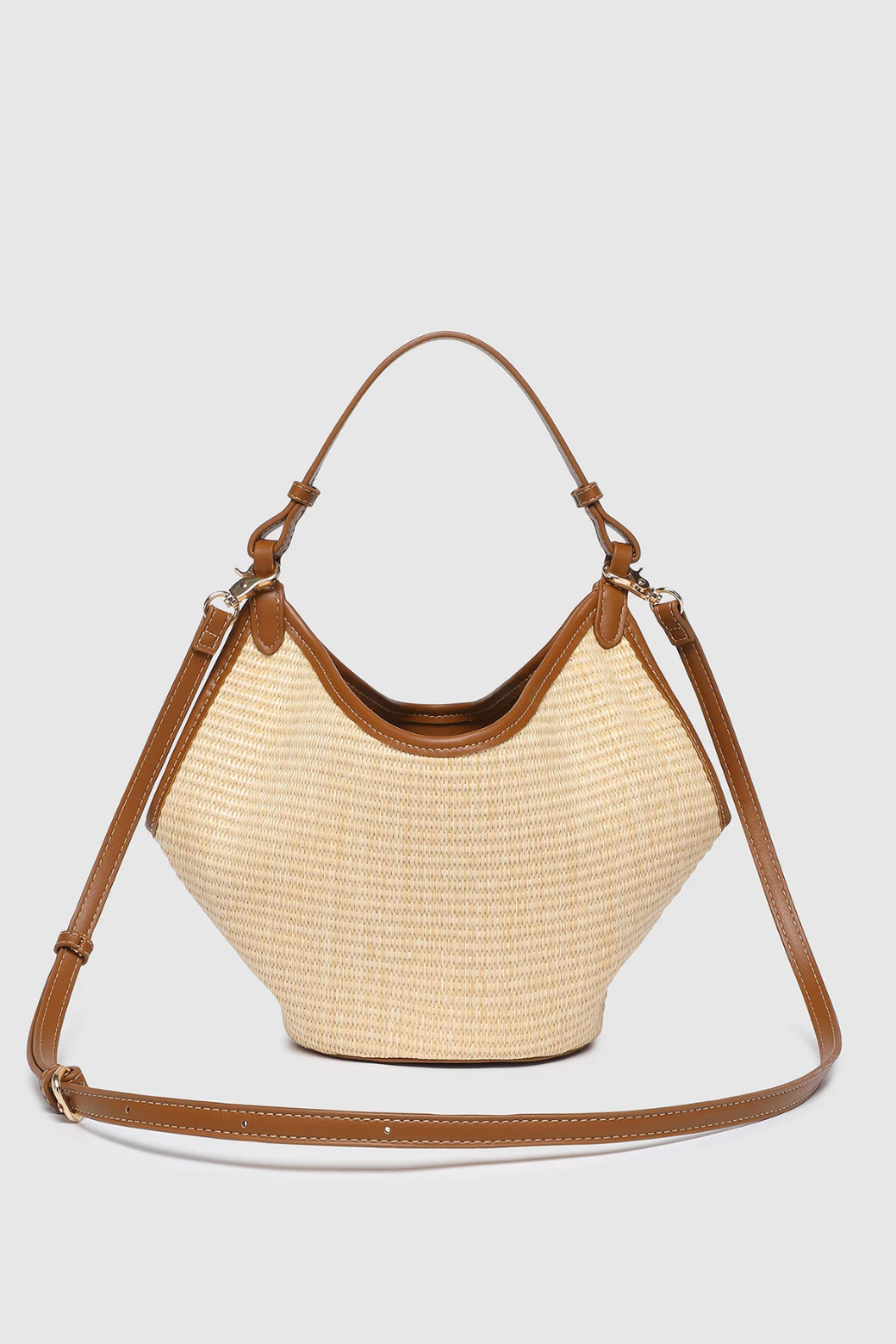 Louenhide Taya Mini Tote Bag - Raffia/ Tan