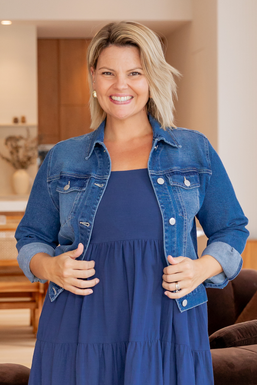 Darcy Denim Jacket 80 Vintage Wash | Orange Sherbet – Orange