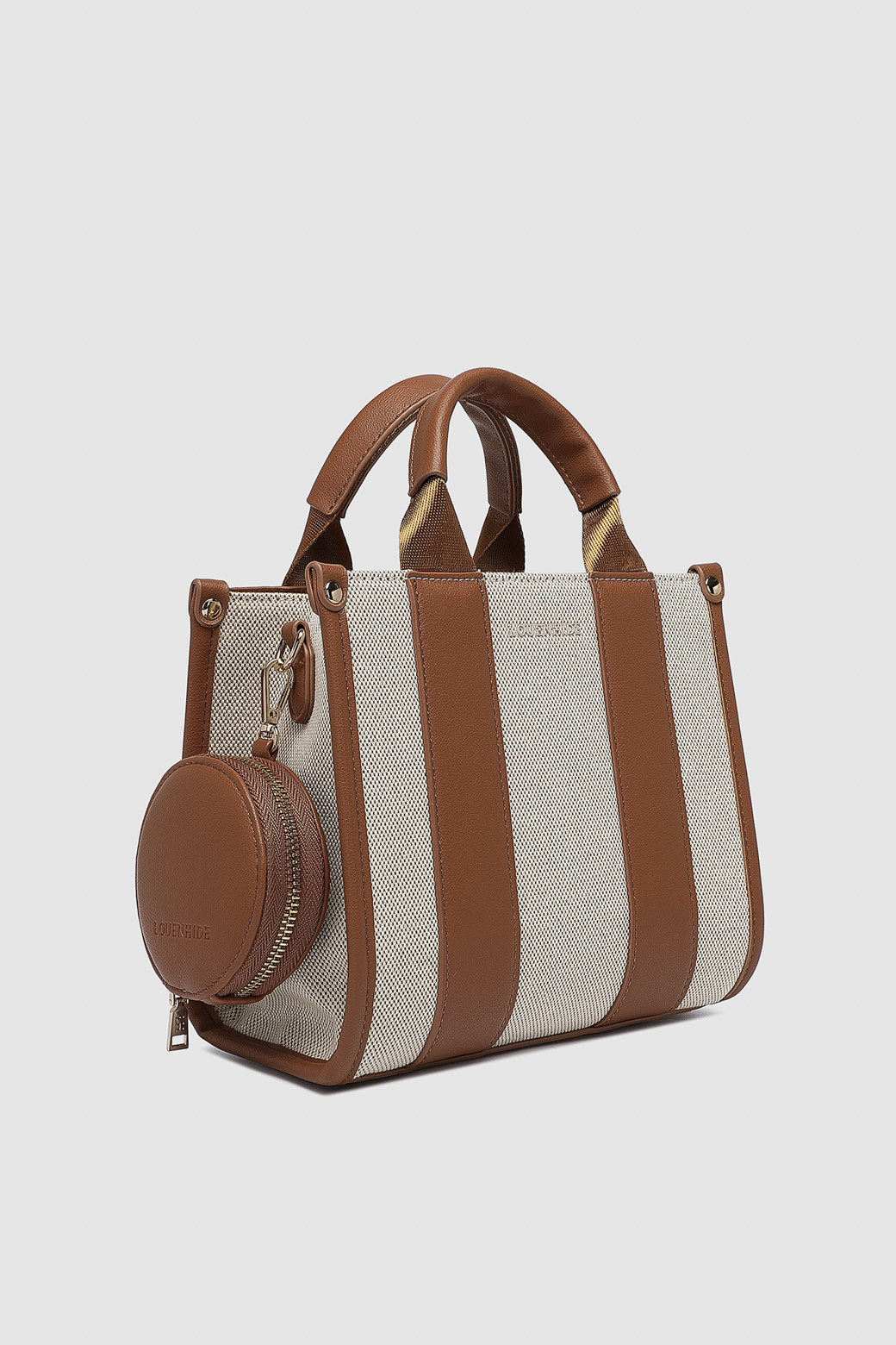 Louenhide Manhattan Mini Tote Bag Natural Canvas Tan