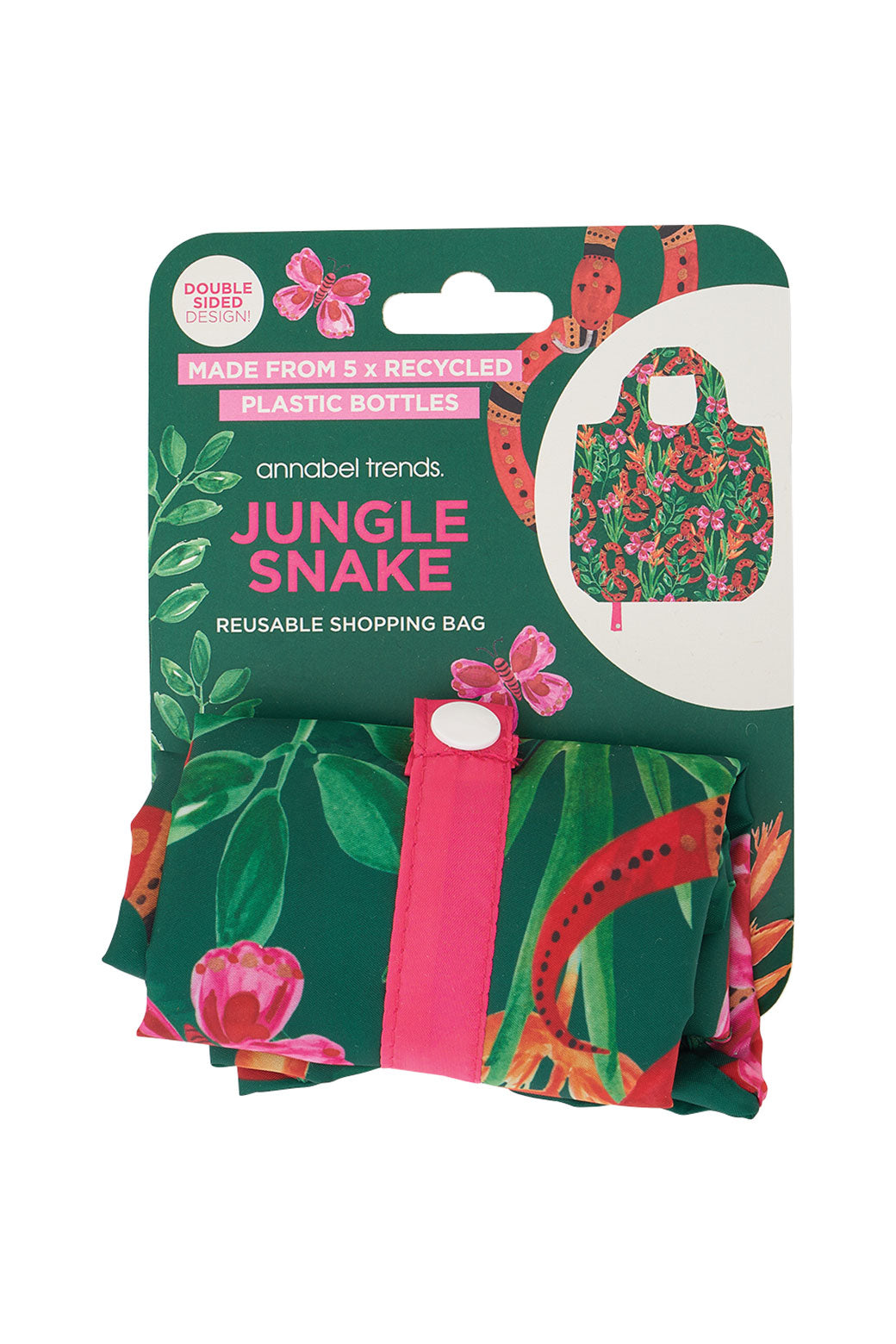 Annabel Trends Shopping Tote Jungle Snake