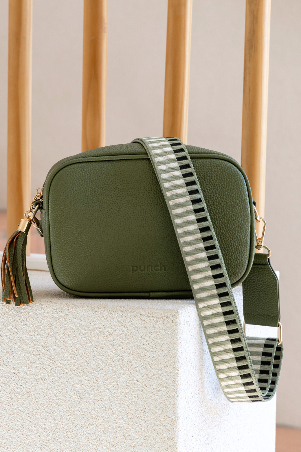 Punch Crossbody Bag Khaki