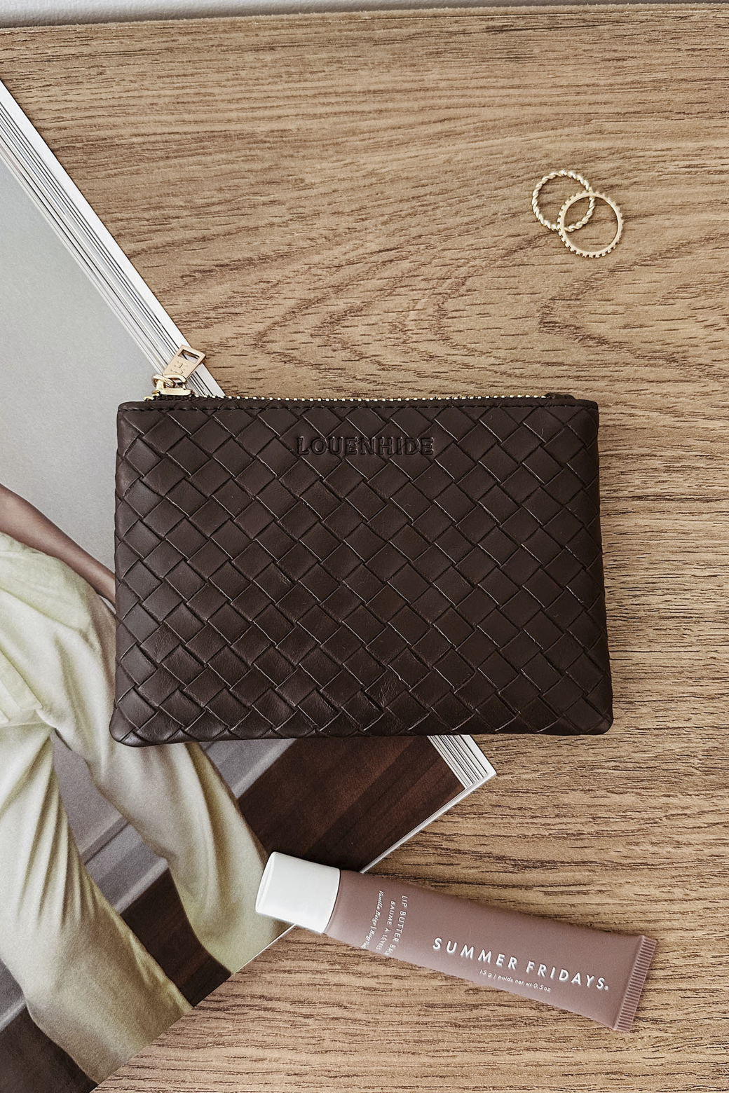 Louenhide Kuta Purse Woven Chocolate