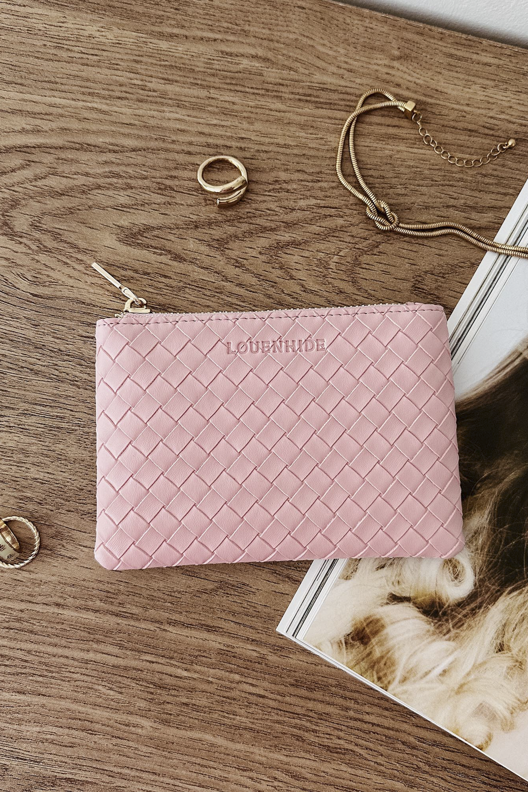 Louenhide Kuta Purse Woven Pink