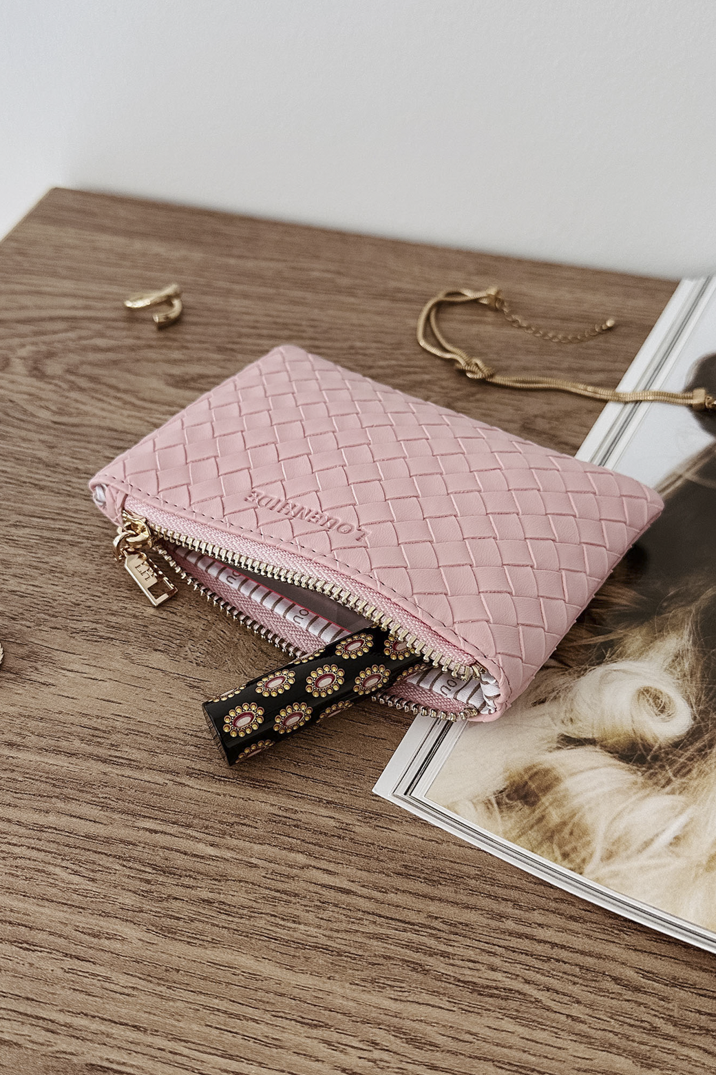 Louenhide Kuta Purse Woven Pink