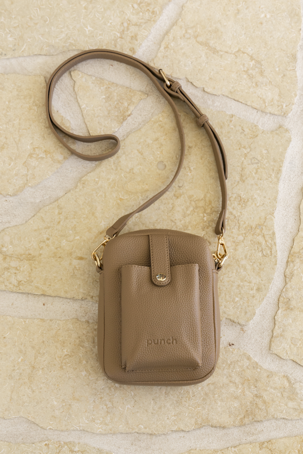 Punch Charlie Phone Crossbody Bag Mocha