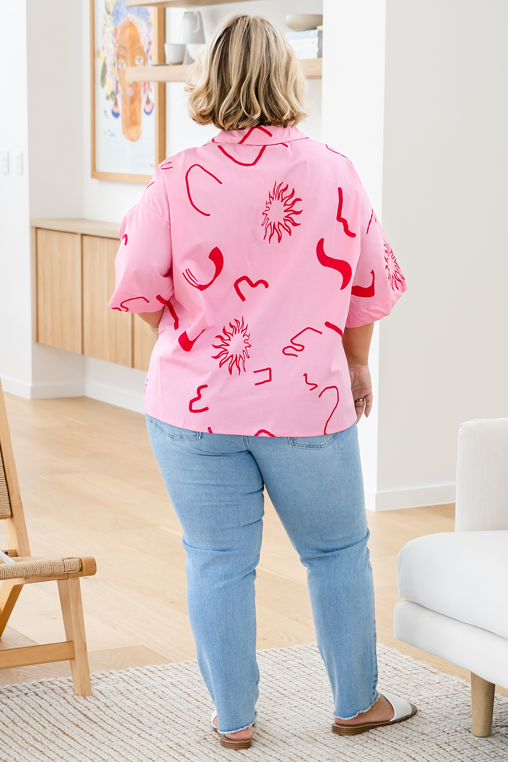 Siarra Top Dali Print Pink