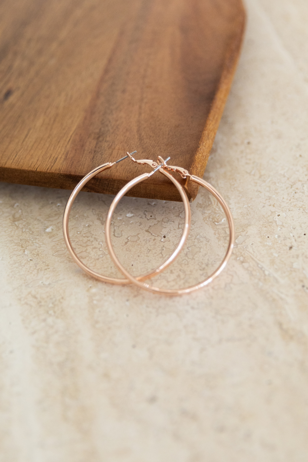 Orange Sherbet Large Hoop Rose Gold