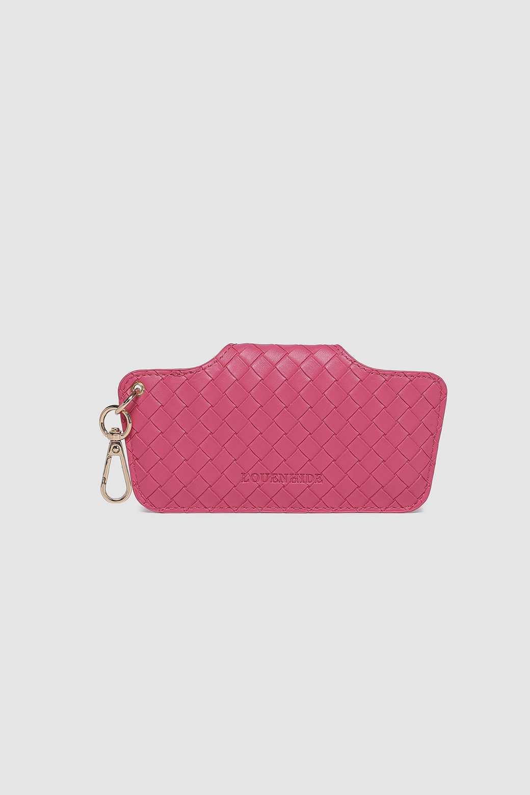 Louenhide Skittle Sunglass Case Woven Hot Pink