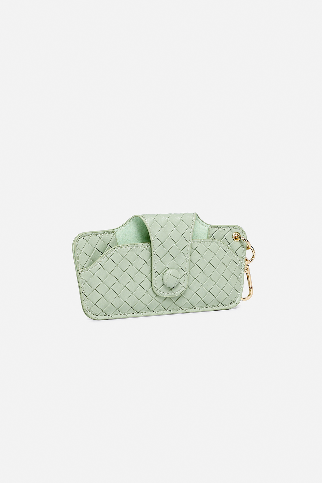 Louenhide Skittle Sunglass Case Woven Sage Green