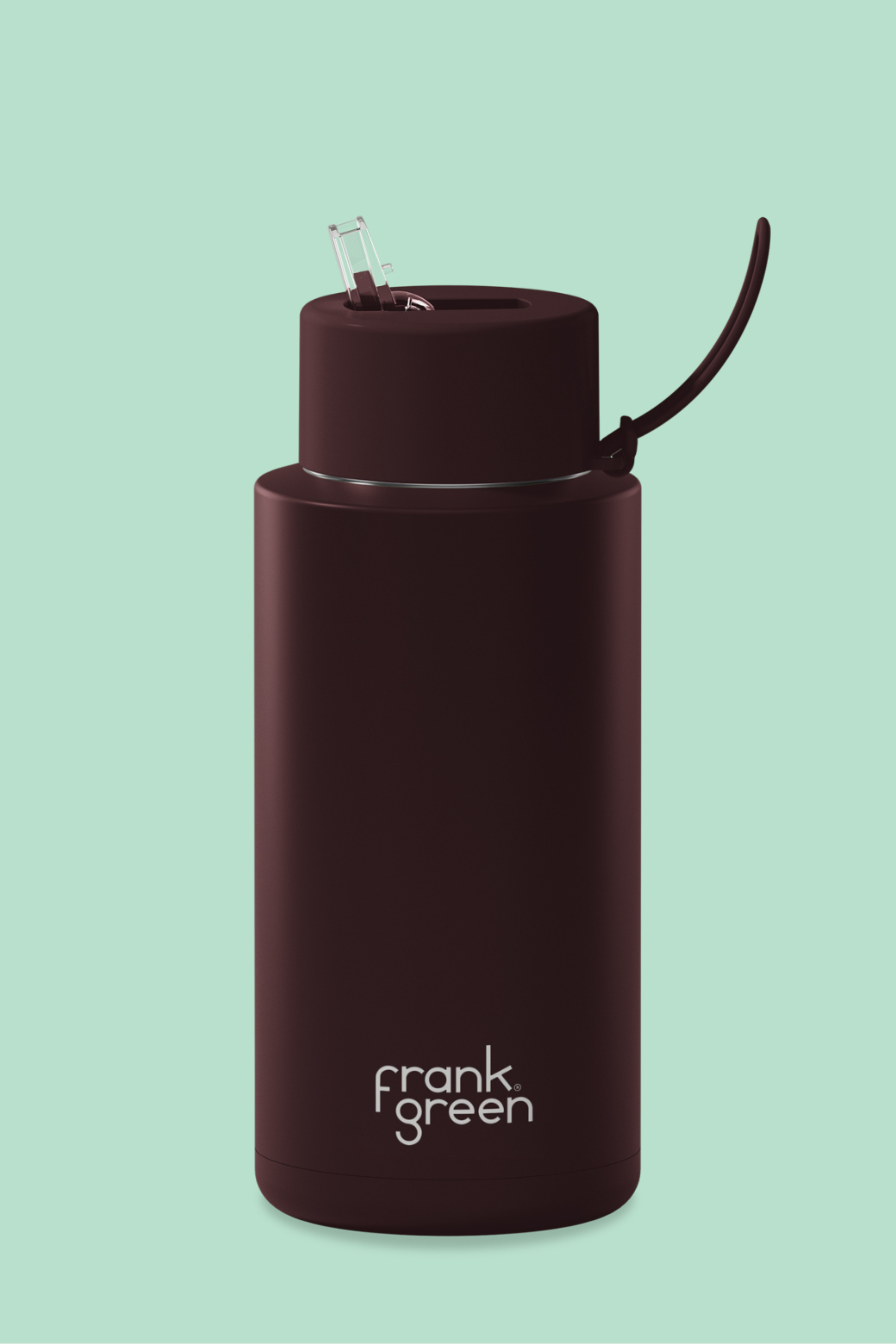Frank Green Ceramic Reusable Bottle 1L Chocolate