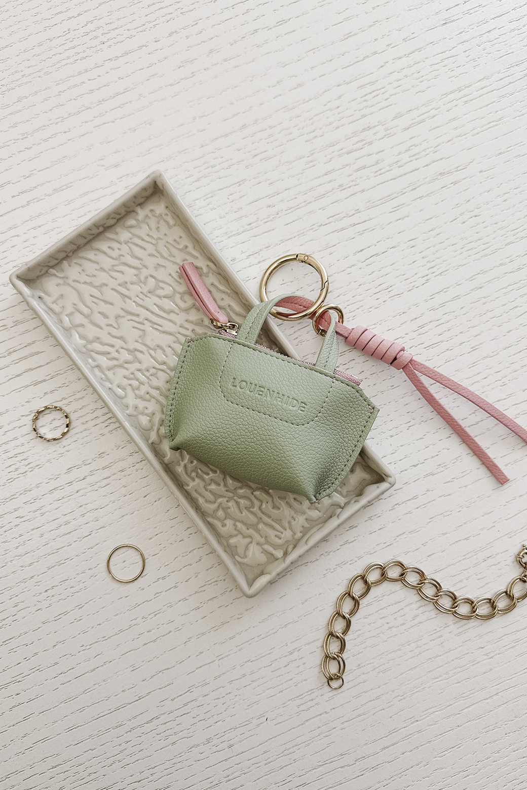 Louenhide Gina Bag Charm Sage Green