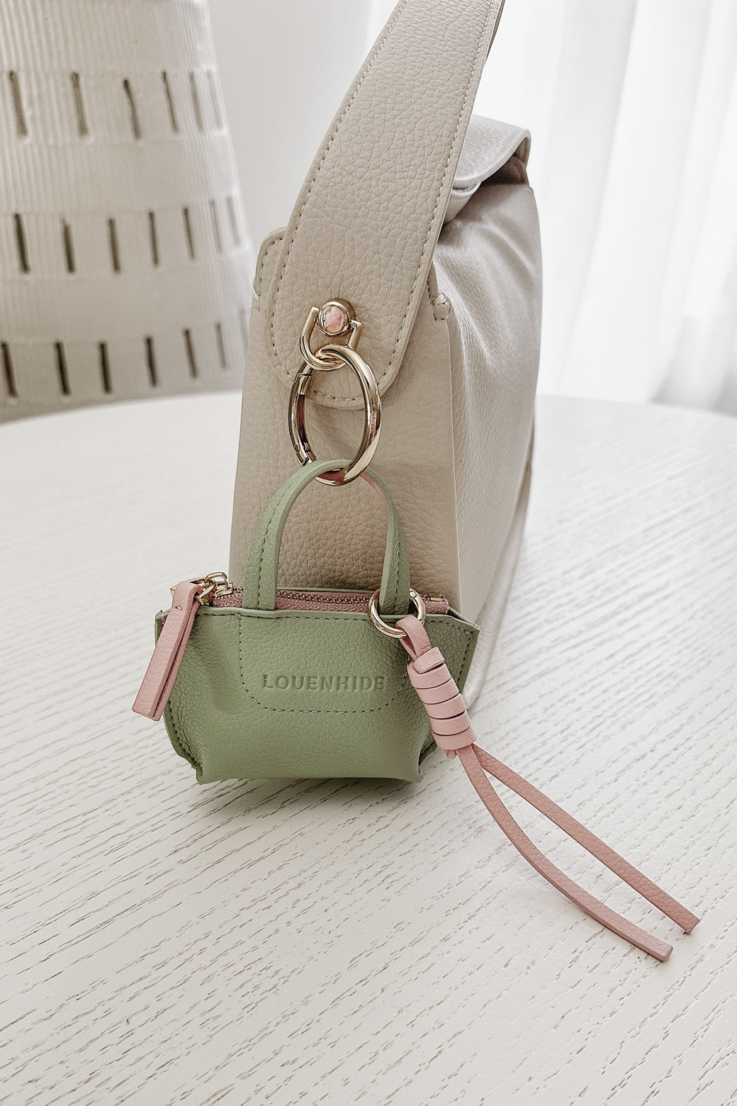 Louenhide Gina Bag Charm Sage Green