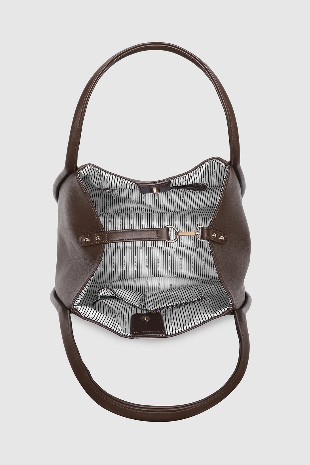 Louenhide Sutton Shoulder Bag Chocolate Vegan Leather