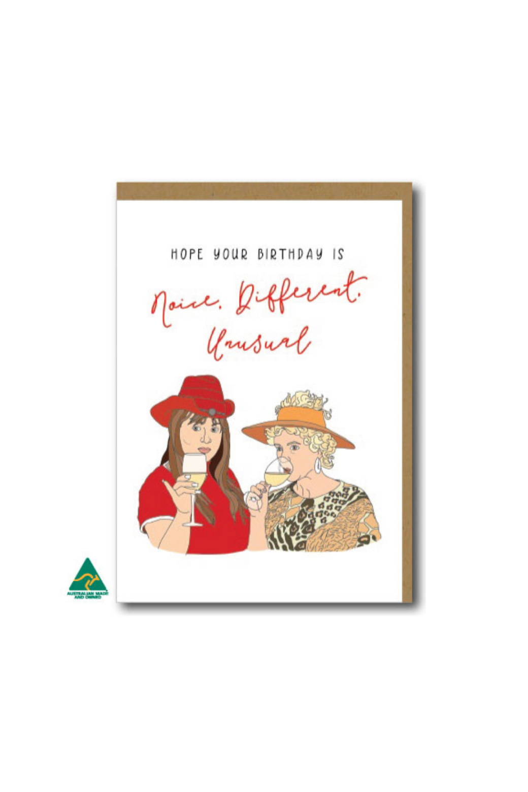 Candle Bark Creations Kath and Kim Birthday Card