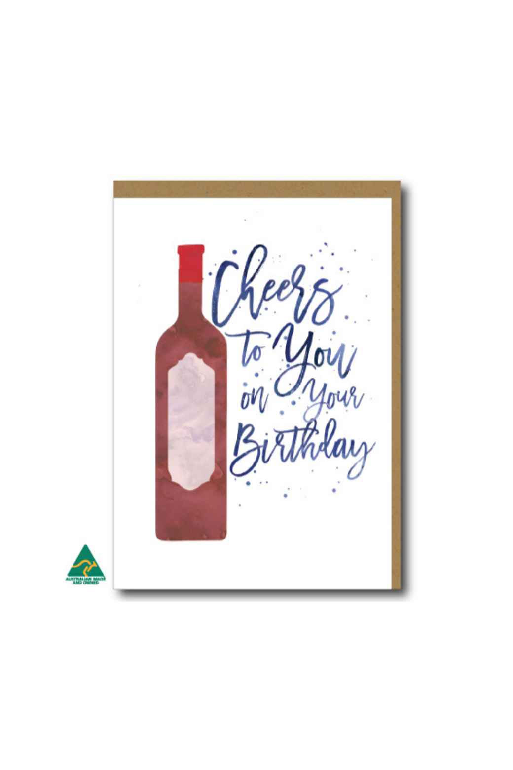 Candle Bark Creations Birthday Wine Card