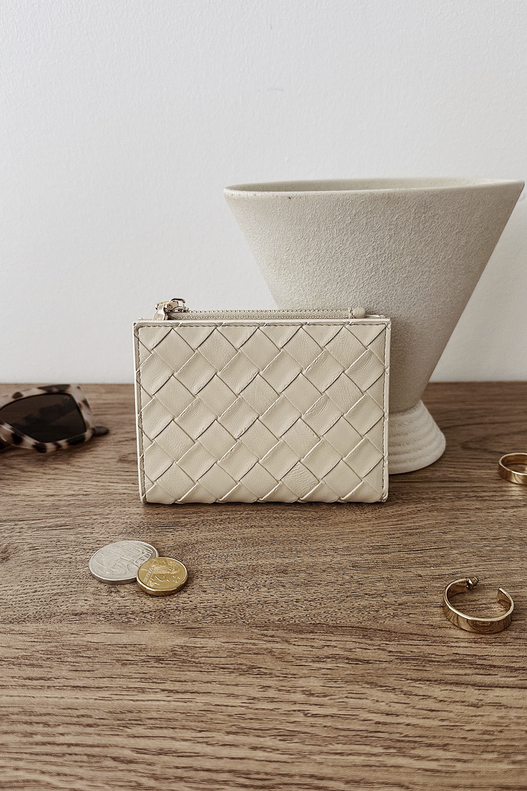 Louenhide Lily Woven Wallet Malt