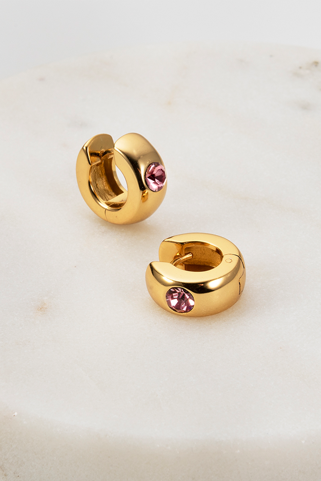 Zafino Victoria Huggie Gold/Rouge