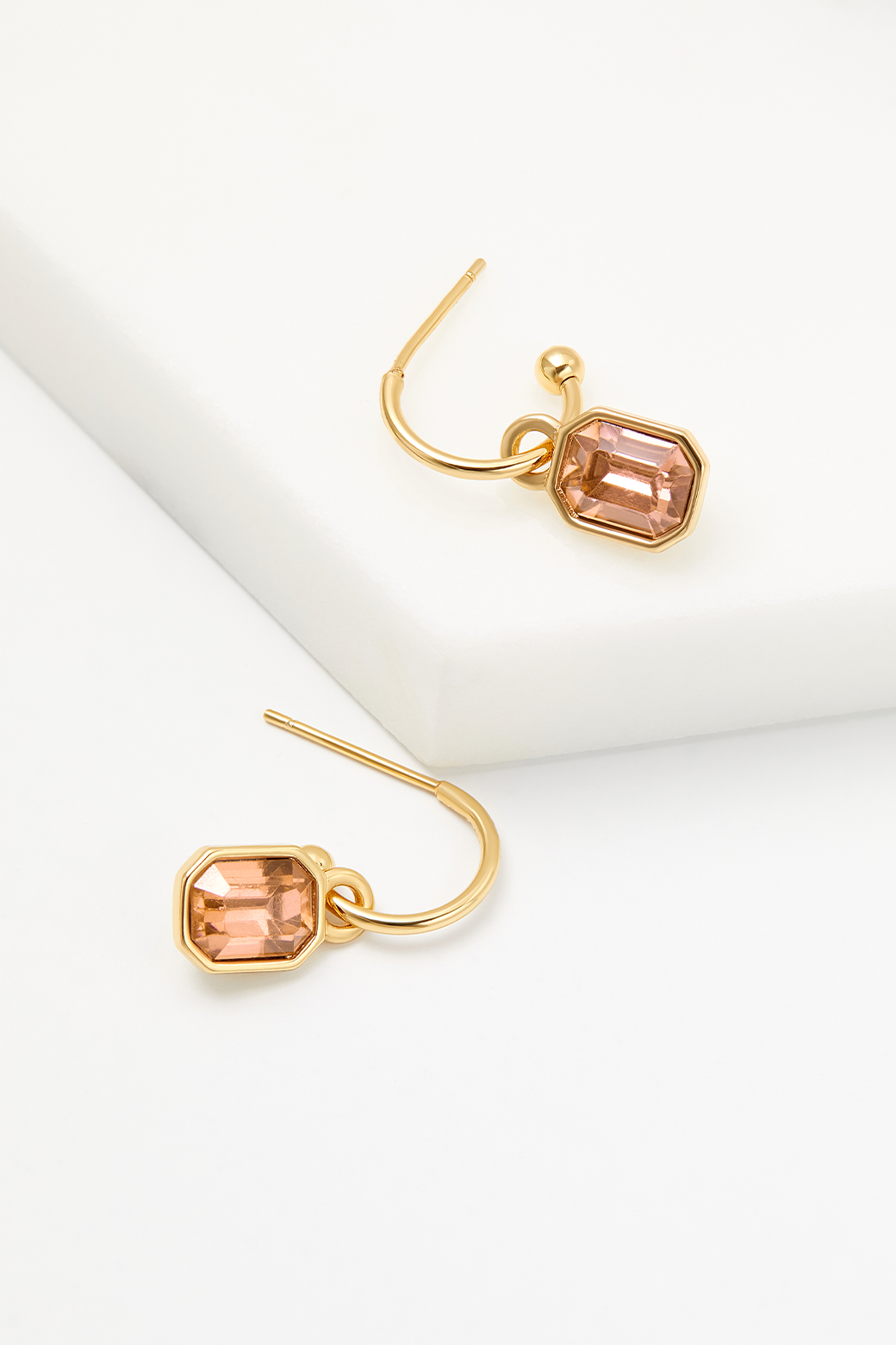 Zafino Leighton Earring Gold/Blush