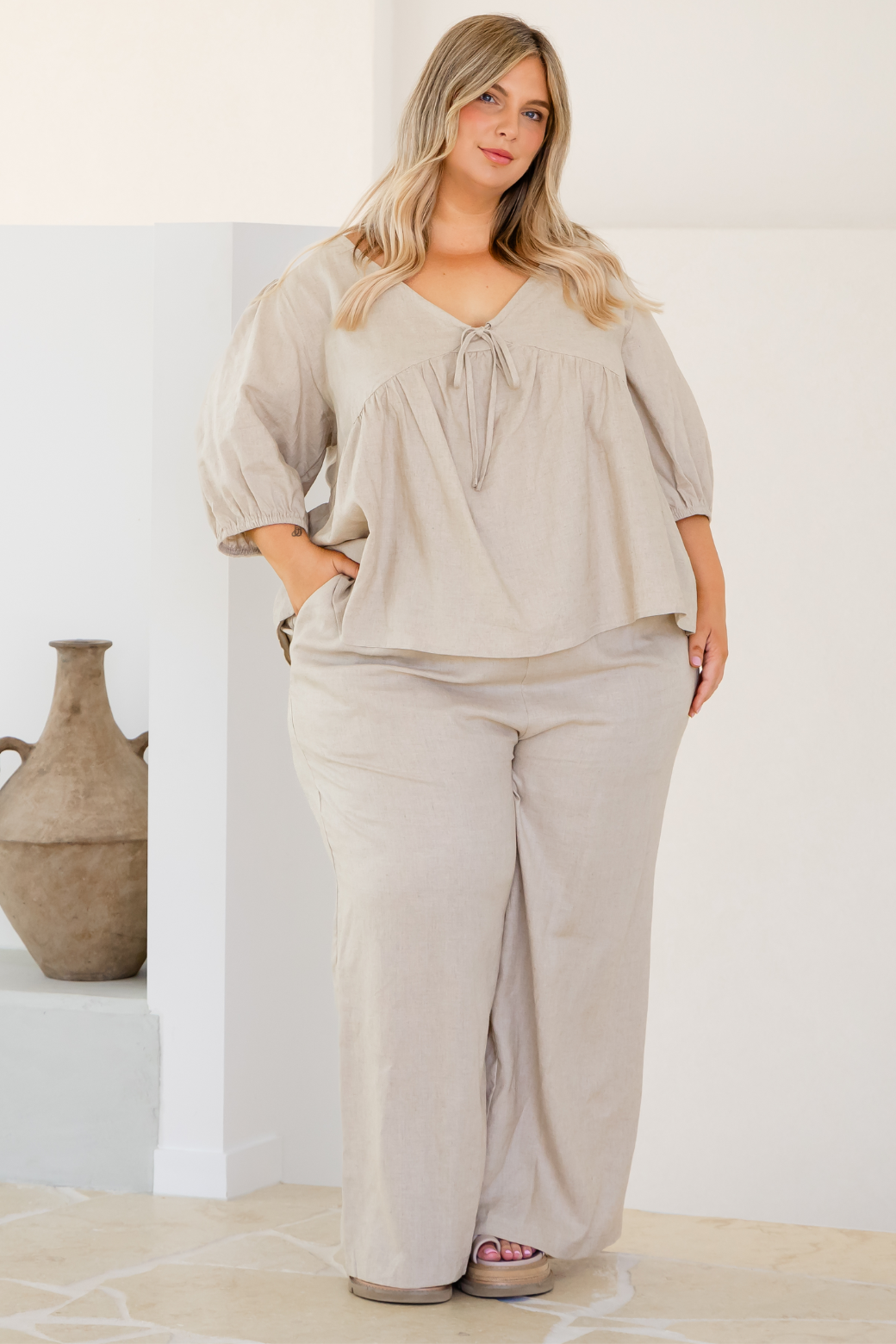 Dylan Pant Oatmeal – Orange Sherbet Boutique
