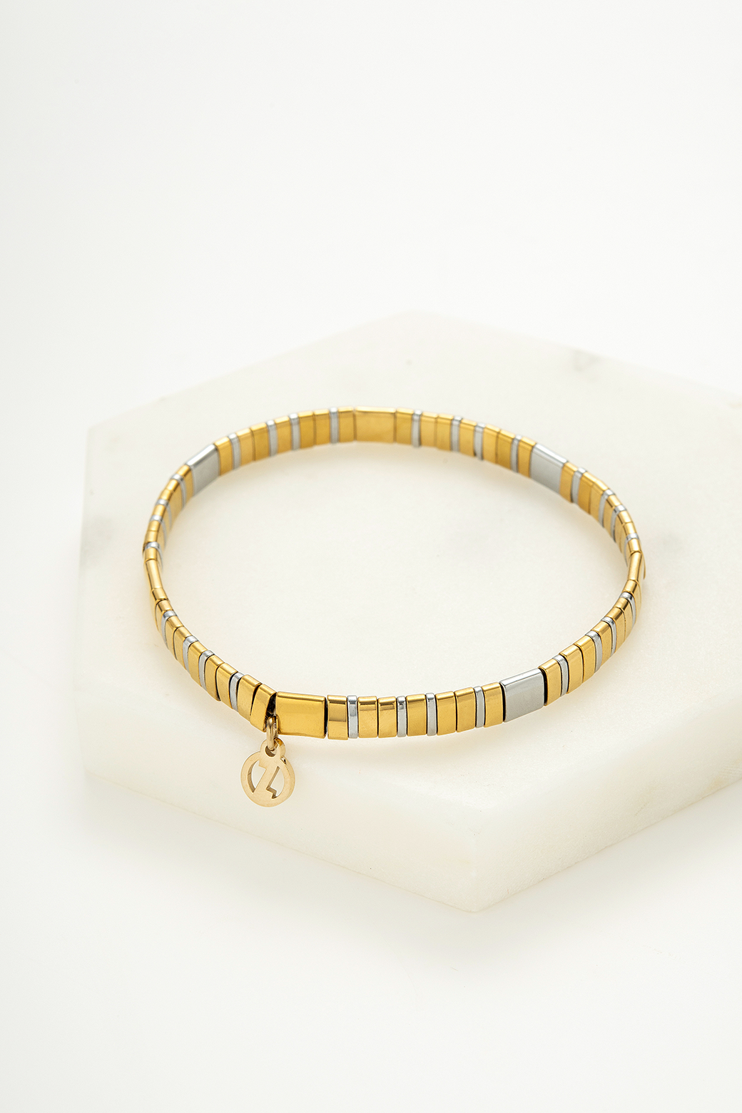 Zafino Tile Bracelet Gold/Silver