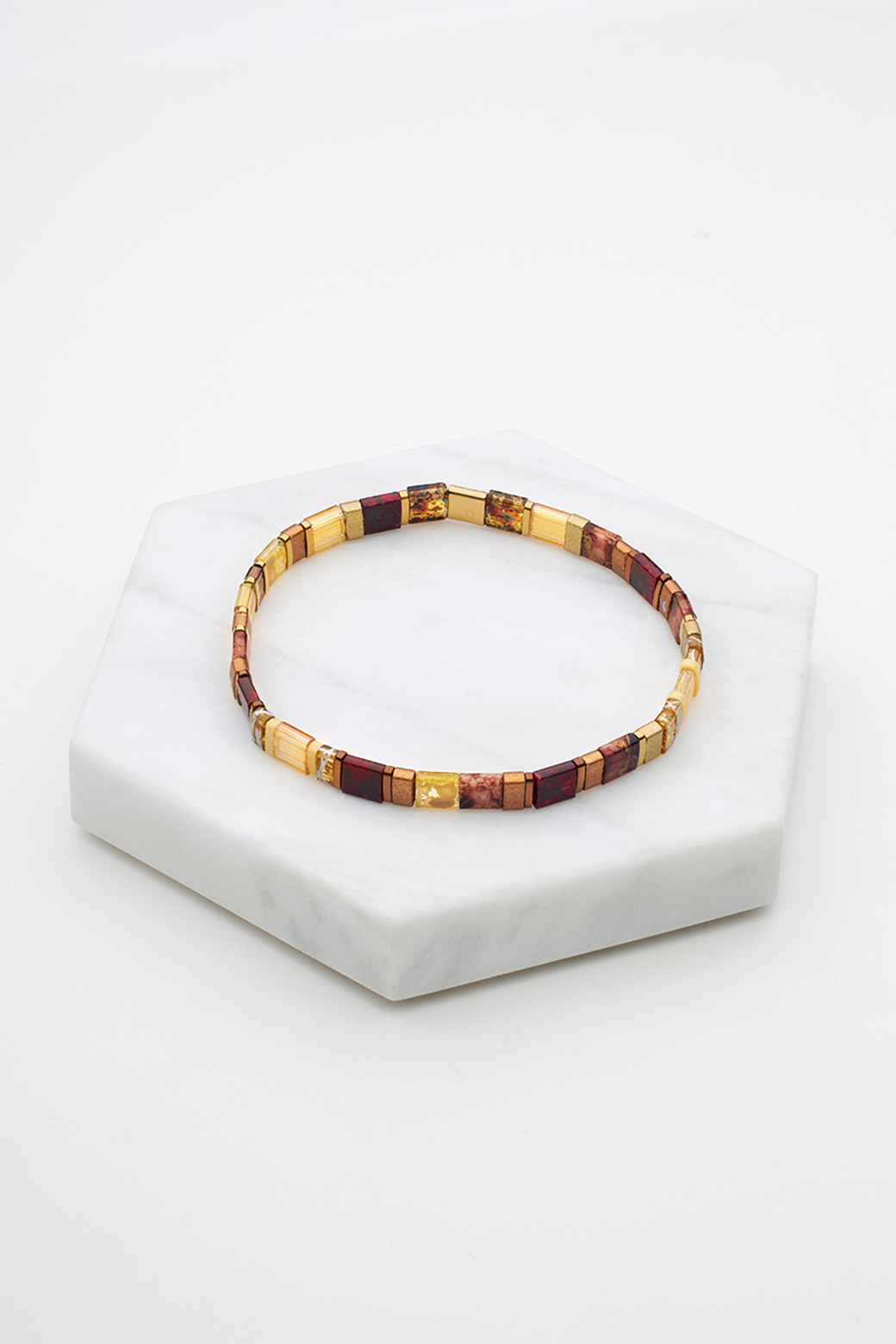 Zafino Tile Bracelet Burnt Amber