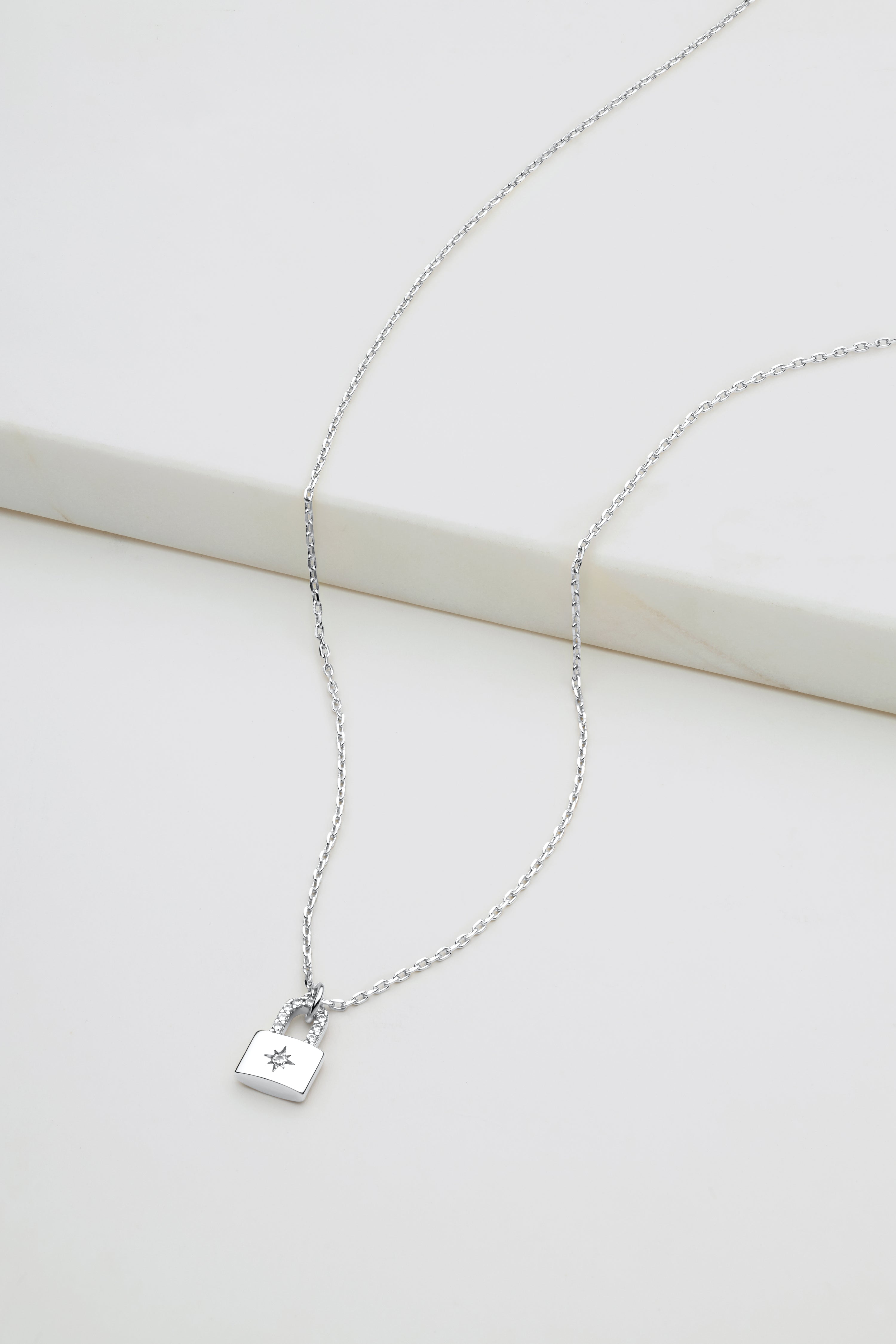 Zafino Locket Mini Necklace Silver