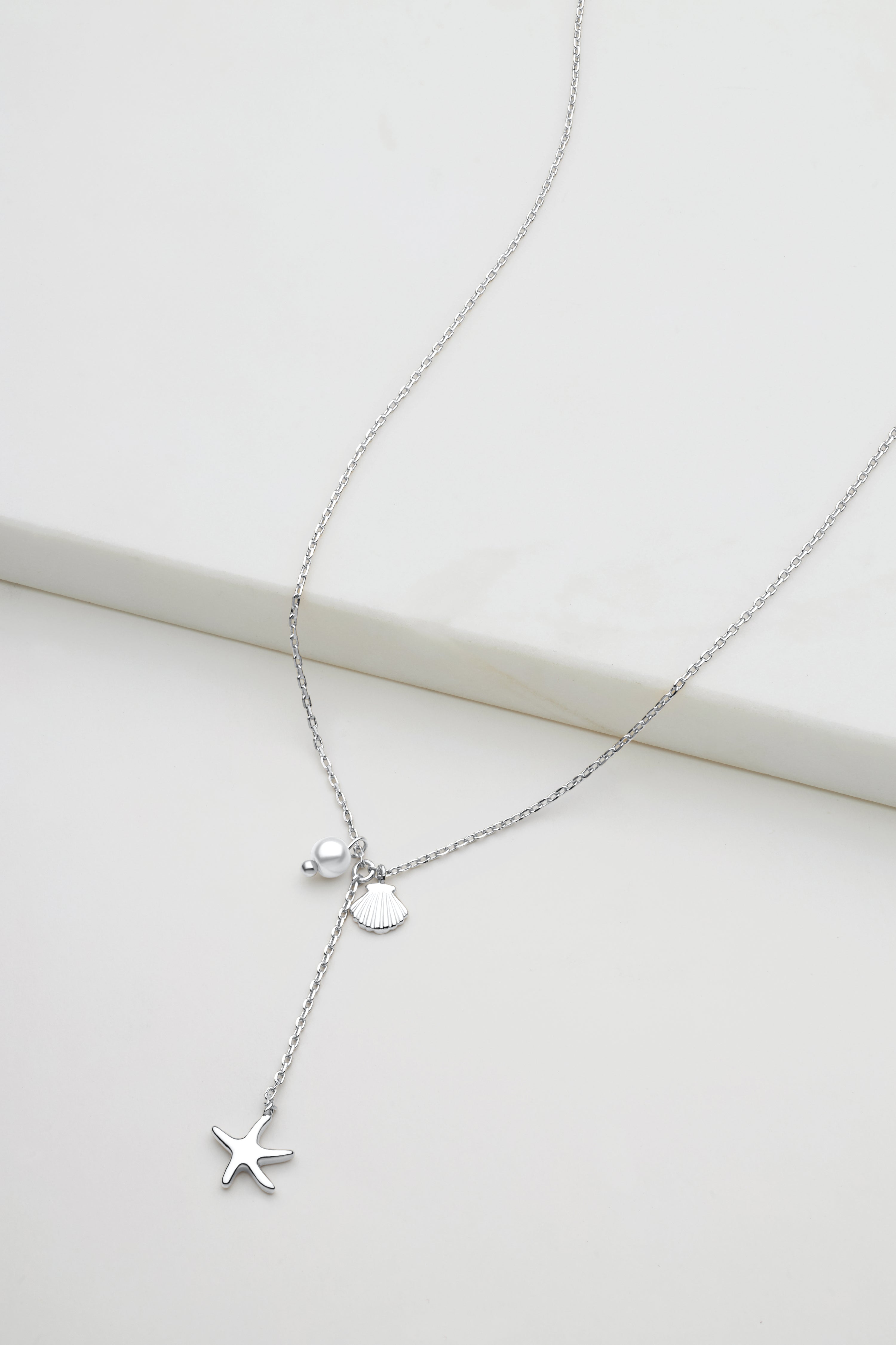 Zafino Starfish Mini Necklace Silver