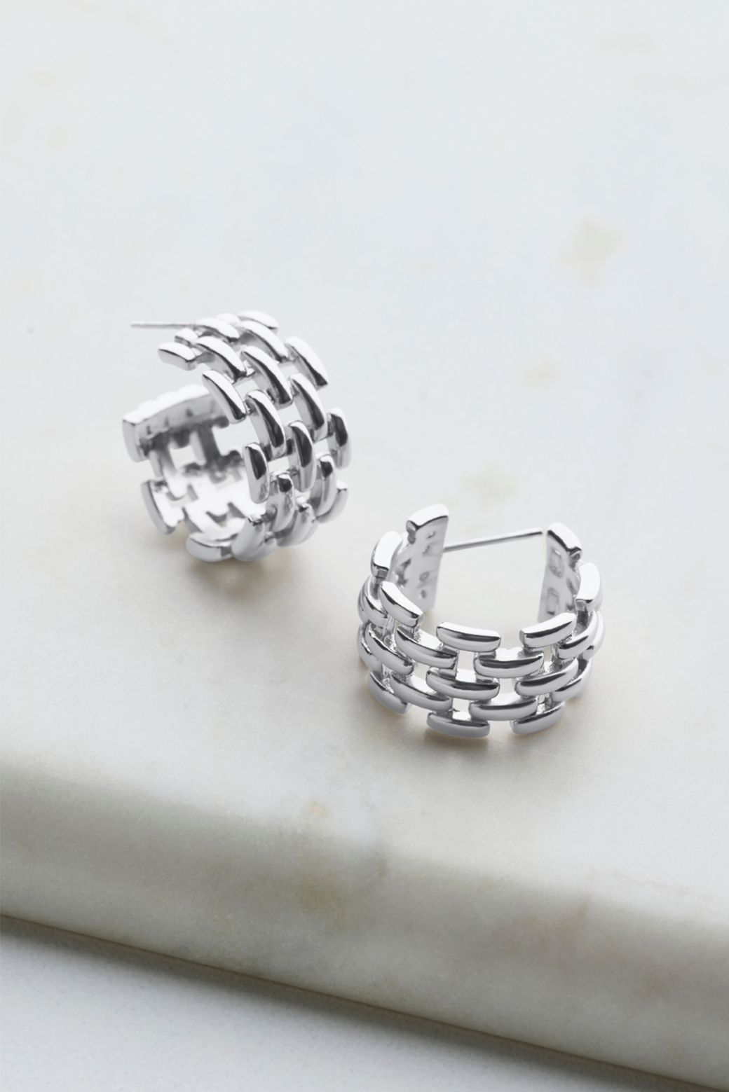 Zafino Rosie Hoop Silver