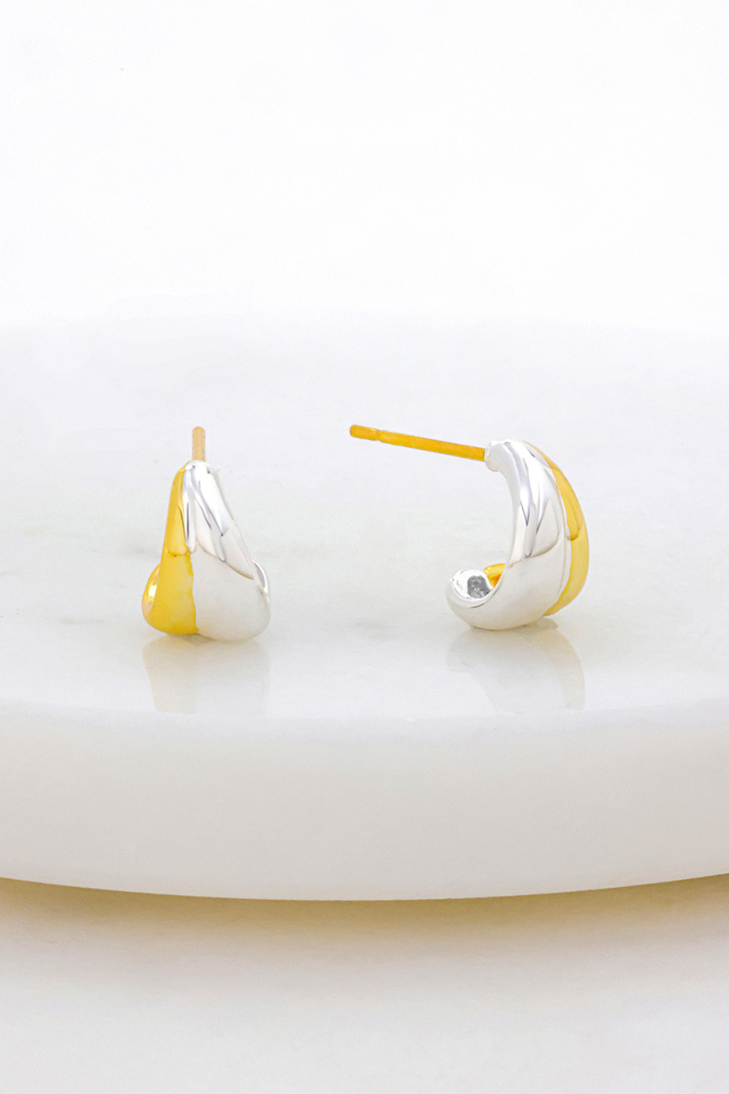 Zafino Mia Two Tone Earrings Gold/Silver