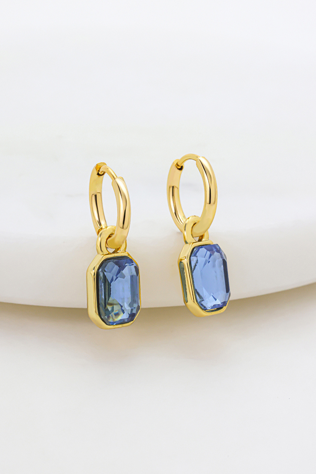 Zafino Morgan Hoop Earring Blue