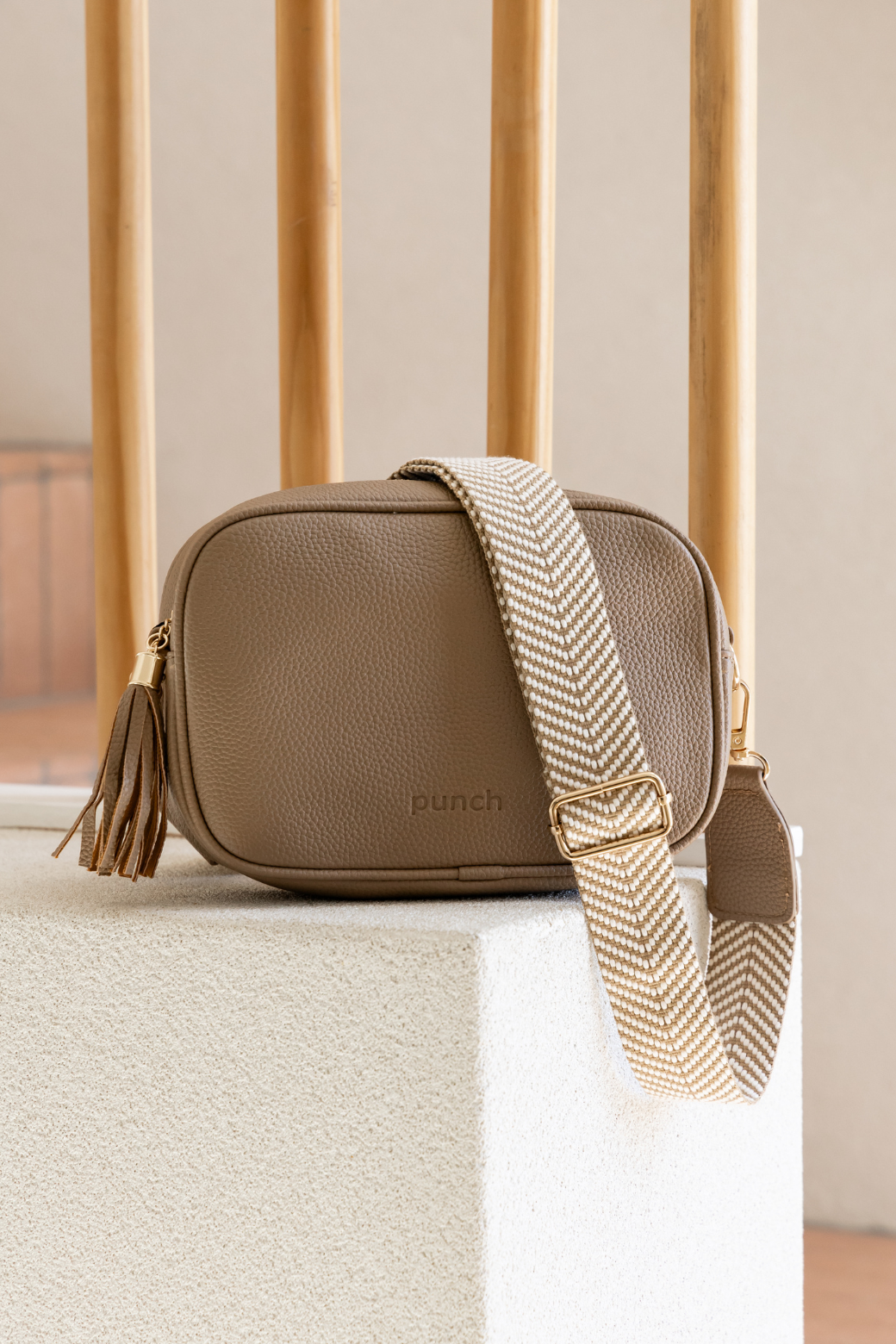 Punch Crossbody Bag Mocha