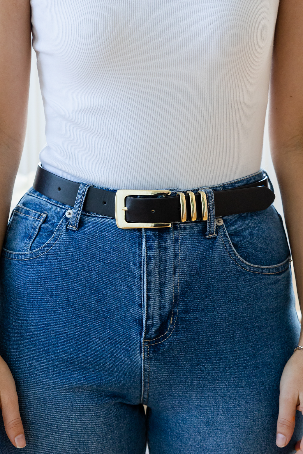Final Sale | Sass Kobie Belt Black