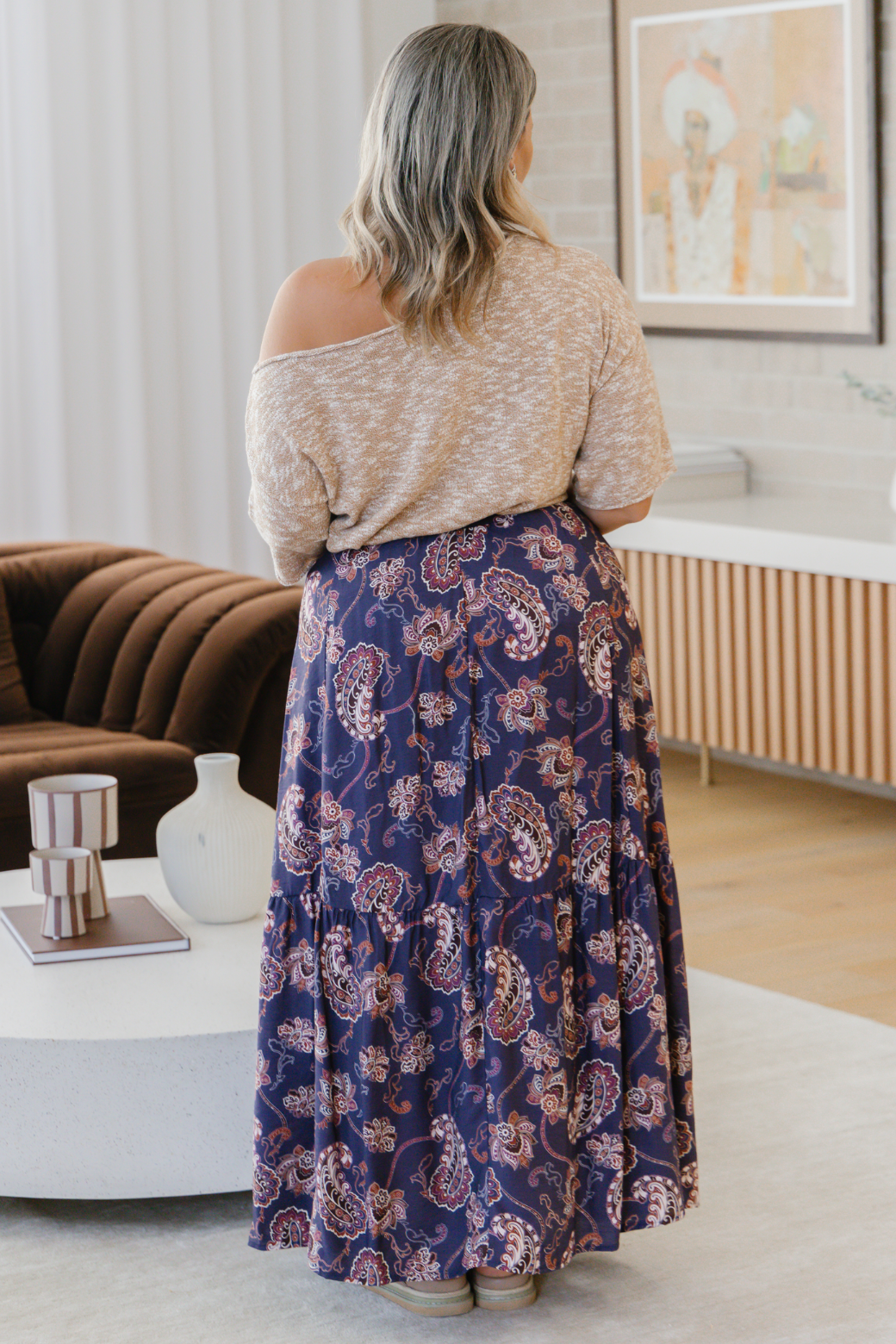 Alannah Maxi Skirt Pagonia Print Slate