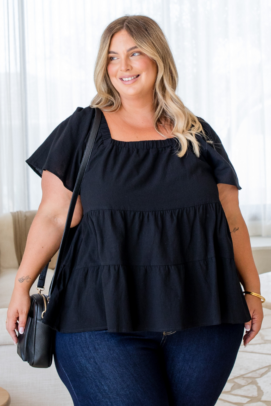 Alexandria Top Black