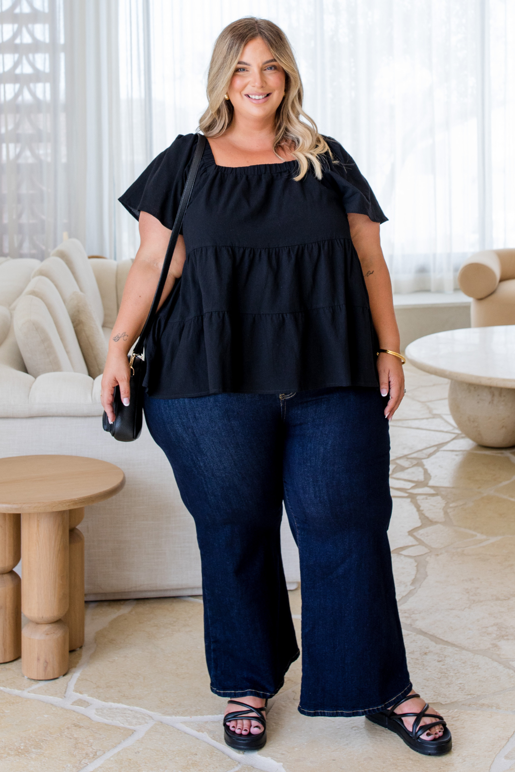 Alexandria Top Black