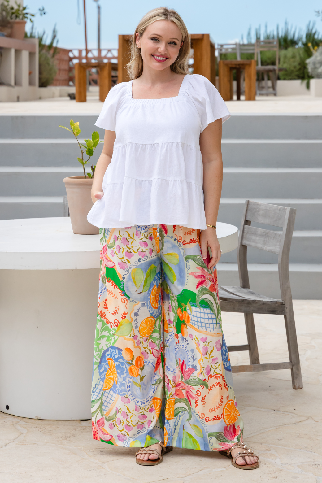 Alexandria Top White