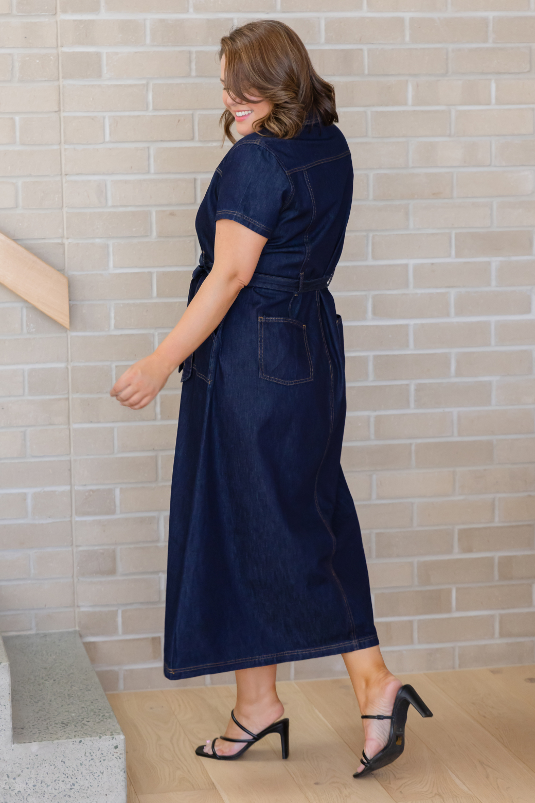Allison Maxi Denim Dress Indigo