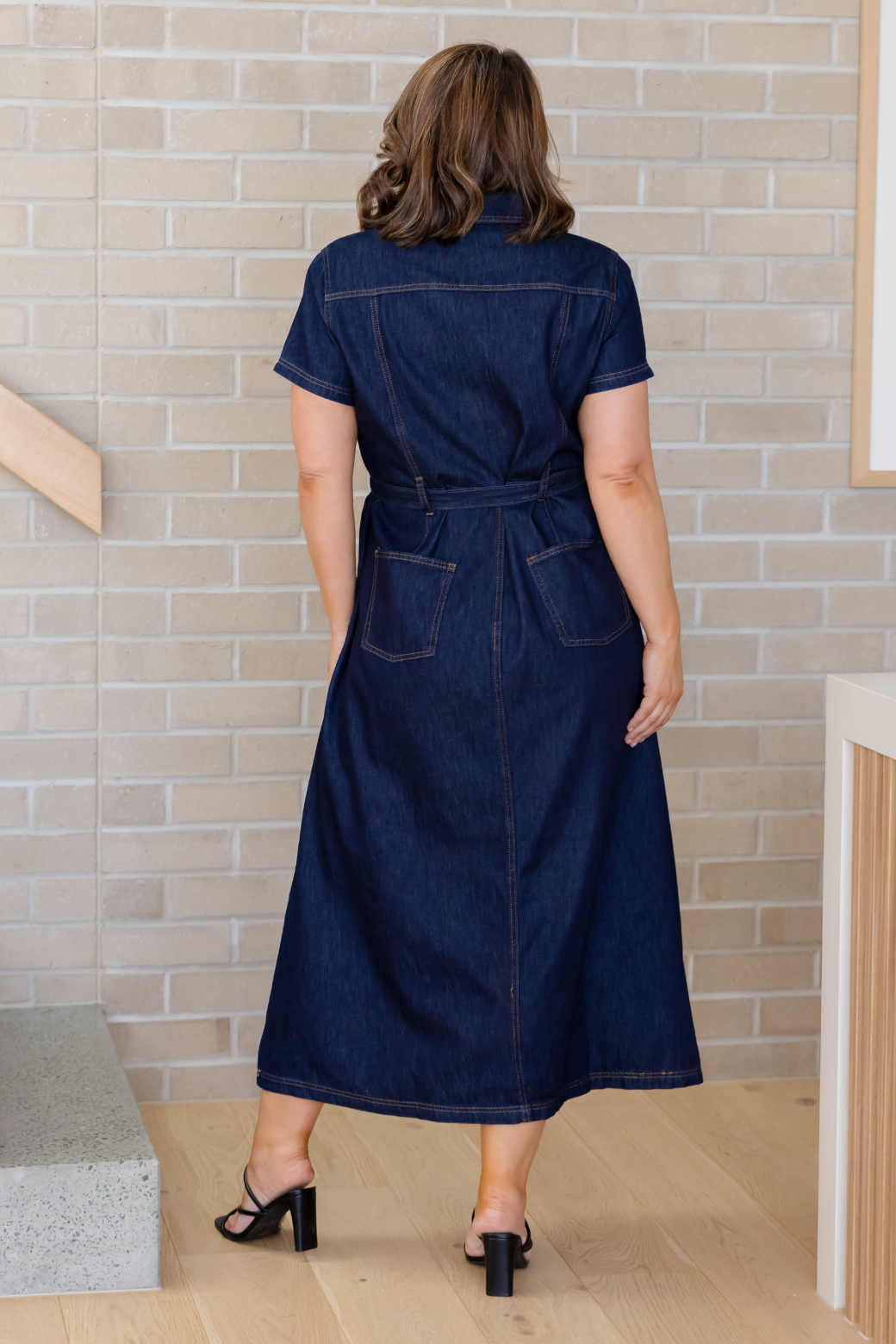 Allison Maxi Denim Dress Indigo