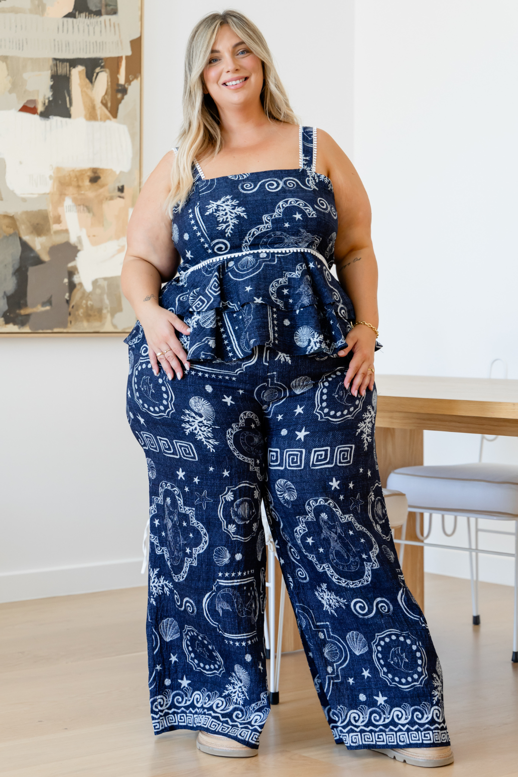 Amelia Pants Midnight Mermaid