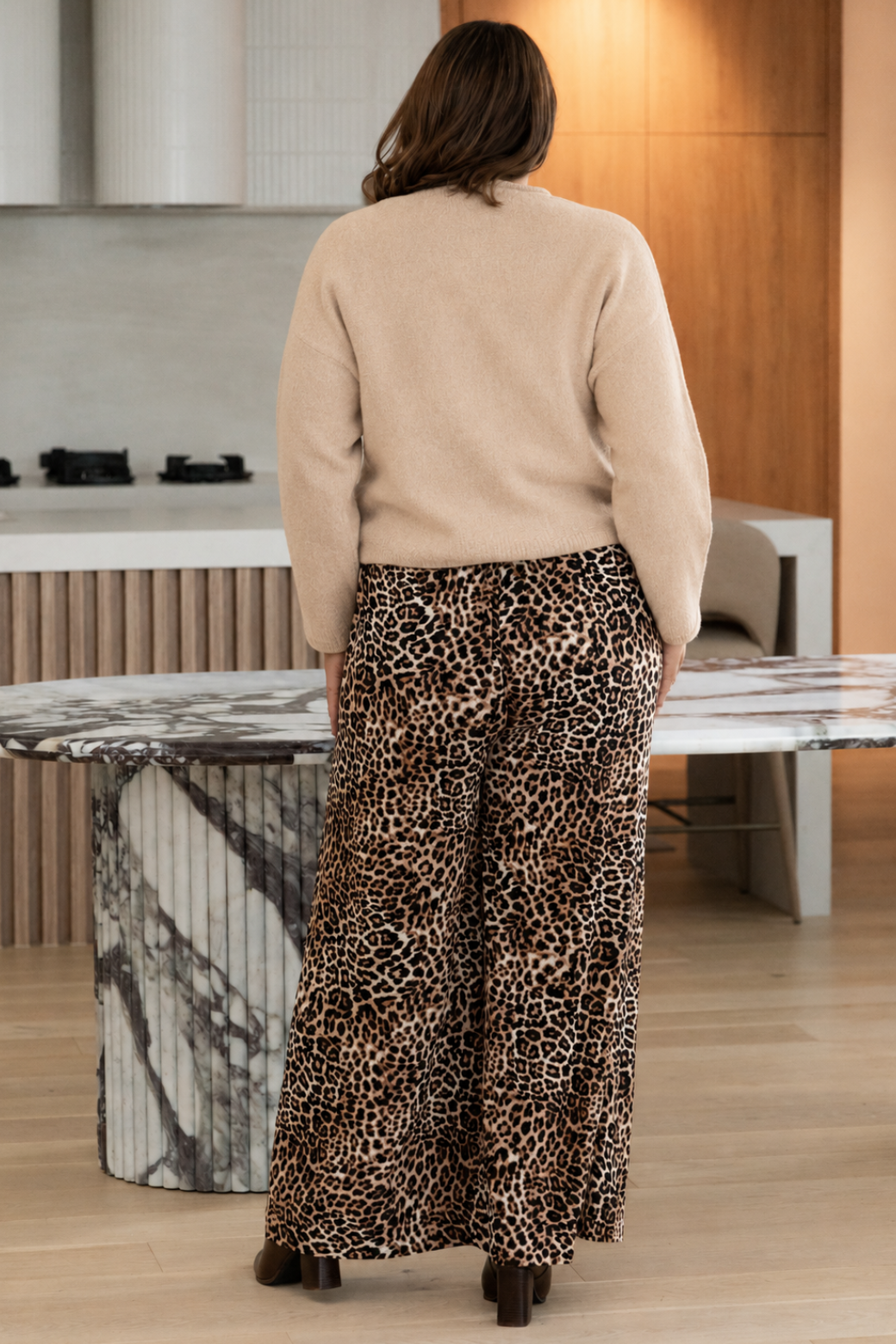 Amy Crop Knit Latte