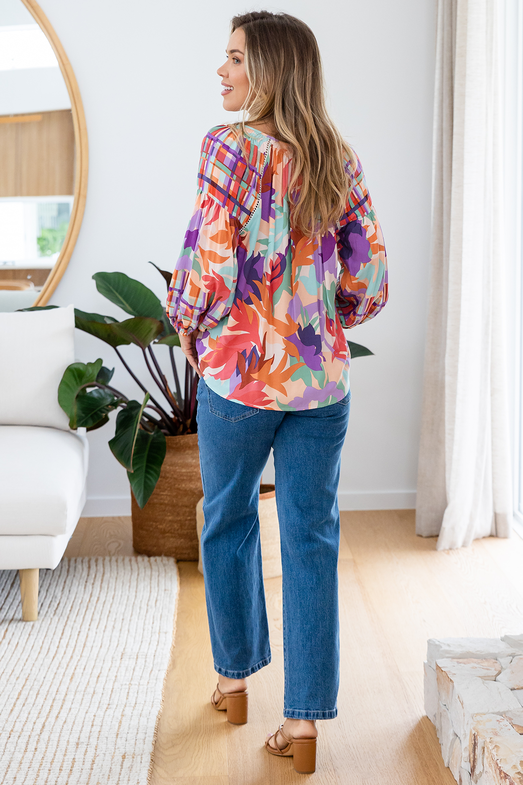 Final Sale l Angela Blouse Phoenix Multi