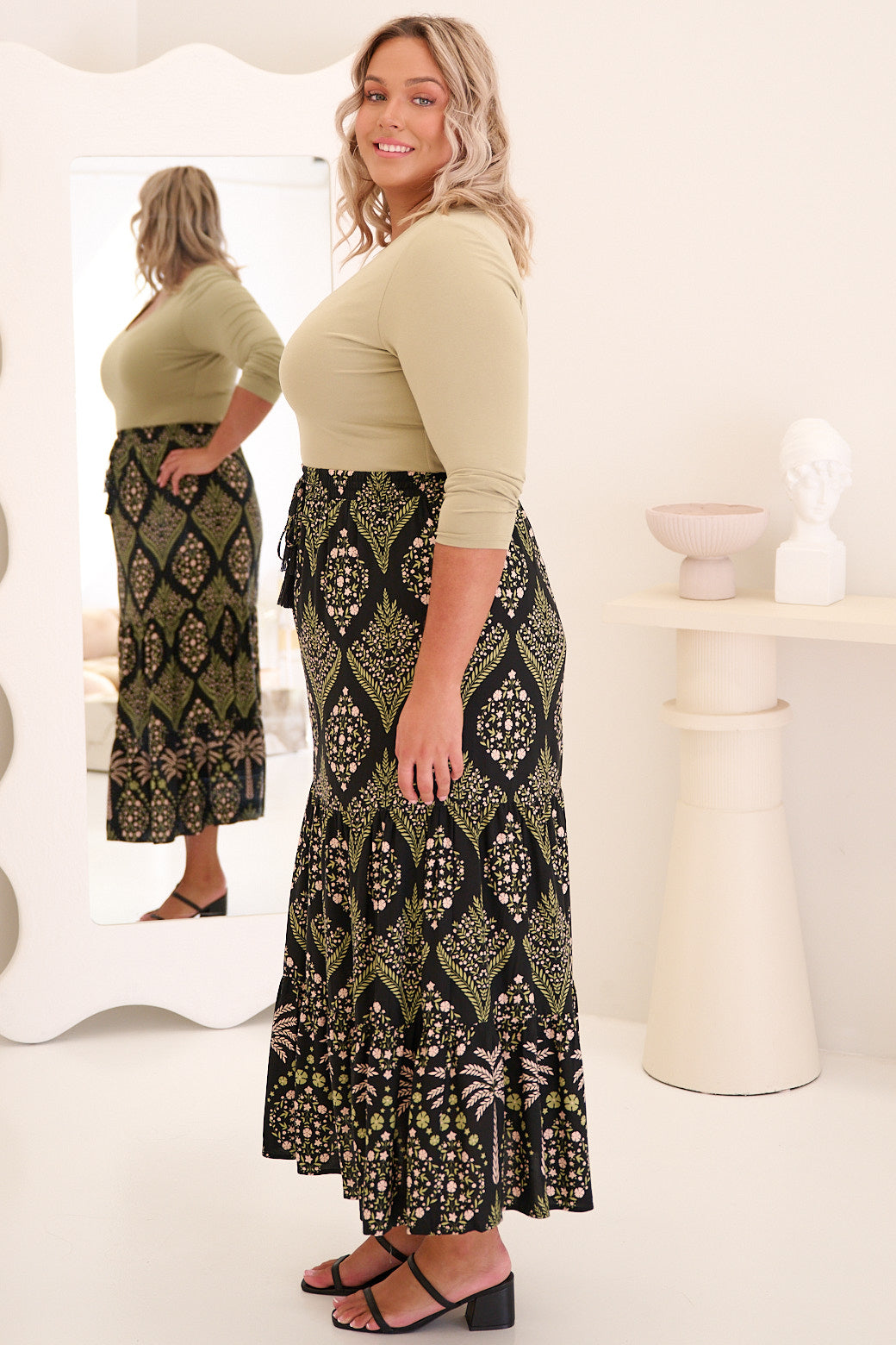 FINAL SALE | Sass Serena Vee Top Sage Green