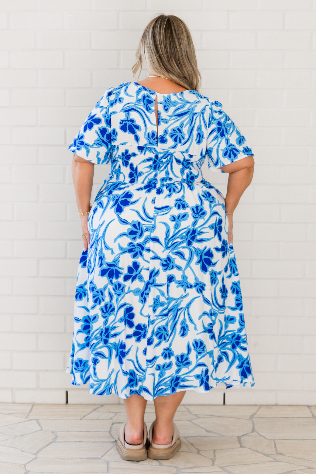 Annalee Midi Dress Hudson Print